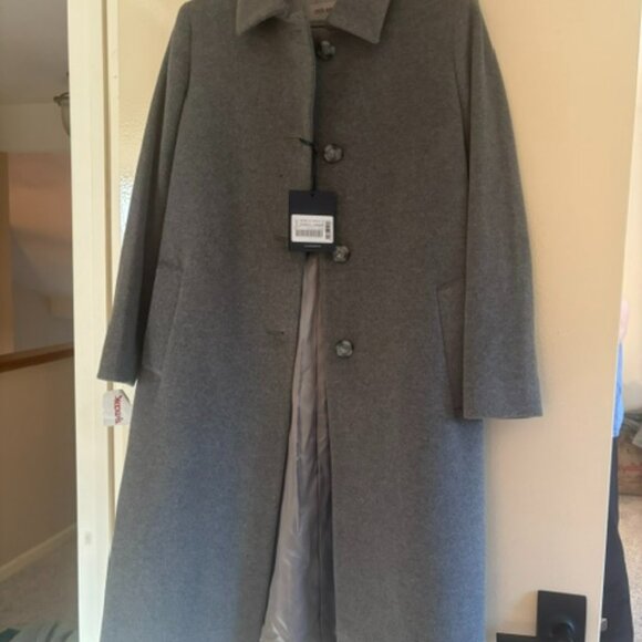 NWT Sz 10 Cinzia Rocca Icons Wool Cashmere Blend Coat - Picture 6 of 11